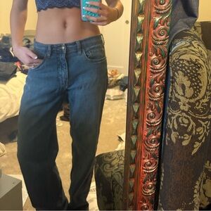 Lucky Brand Dark Blue Straight Leg Jeans